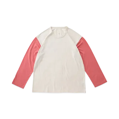 visvim BASEBALL TEE L/S (C/WS) "Pink"