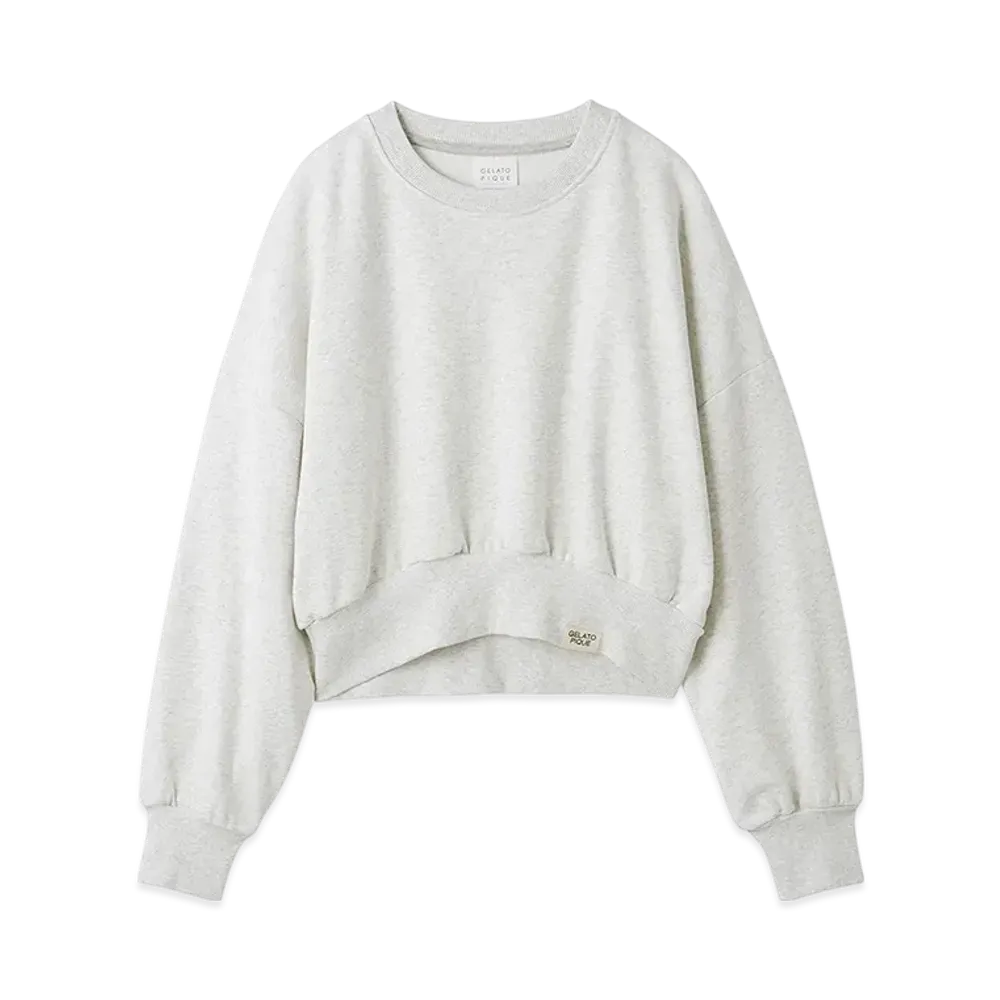 GELATO PIQUE Fleece Pullover "Light Gray"