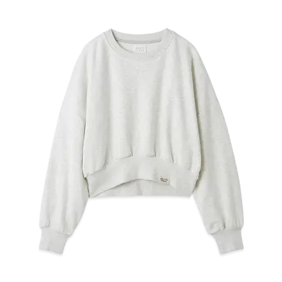 GELATO PIQUE Fleece Pullover "Light Gray"