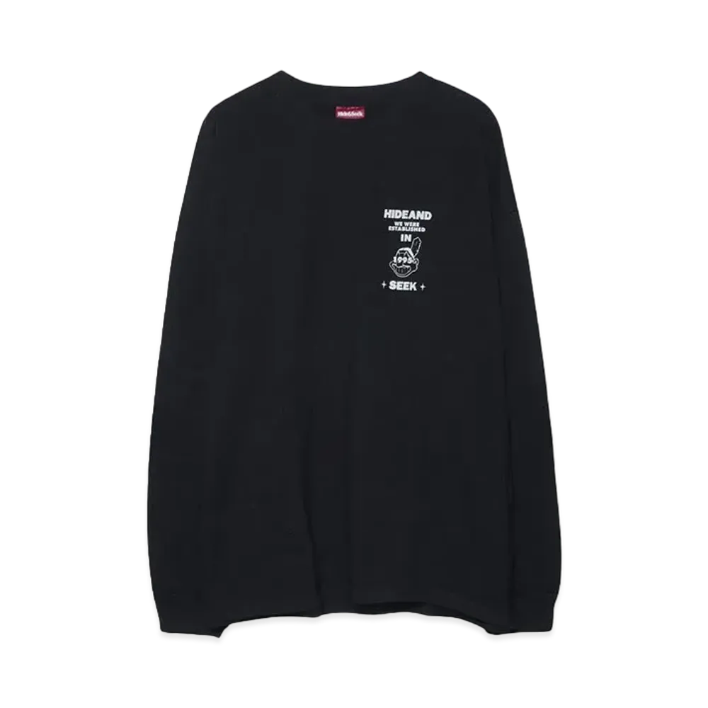 Hide and Seek Indian L/S Tee "BLACK"