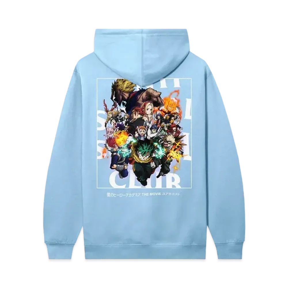 ANTI SOCIAL SOCIAL CLUB x MY HERO ACADEMIA You're Next Hoodie "Blue Aqua"