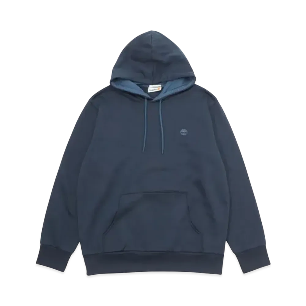 Timberland Men's Oyster River Chest Logo Brush Back Hooded "Dark Sapphire"