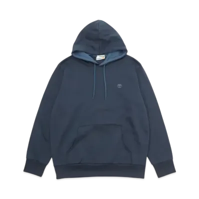 Timberland Men's Oyster River Chest Logo Brush Back Hooded "Dark Sapphire"