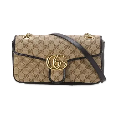 GUCCI GG Marmont Small Shoulder Bag "Beige"