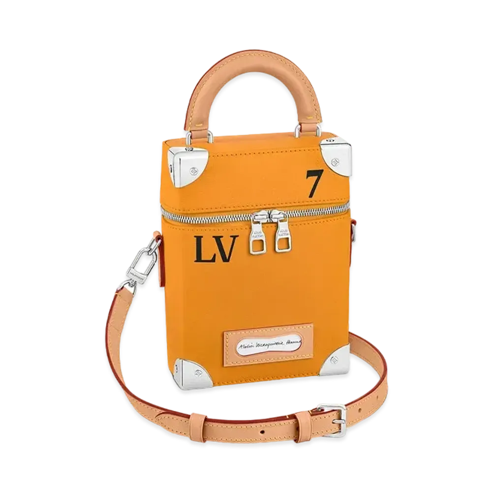 Louis Vuitton Vertical Box Trunk Leather "Saffron"