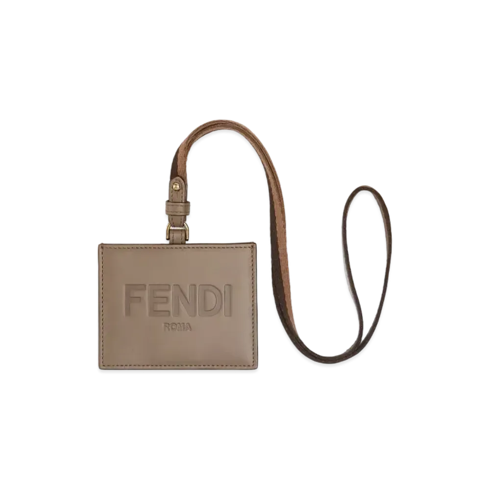 FENDI Name Card Holder "Gray"