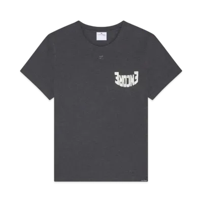 Courreges Men'S Encore T-Shirt "Dark Heather Grey/Natural"