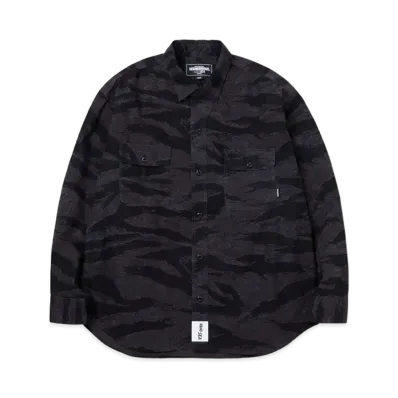 WIND AND SEA x NEIGHBORHOOD Tiger Camo Shirt LS "Black"