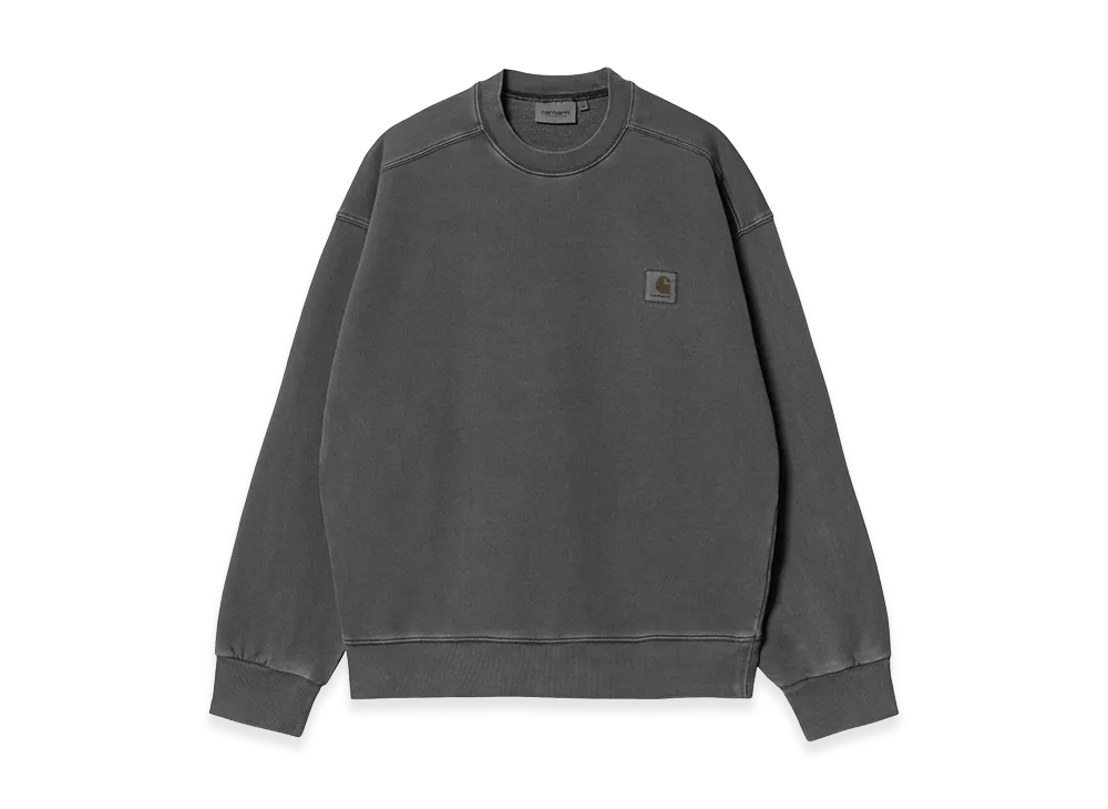 Carhartt WIP Nelson Sweat "Black(Garment Dyed)"