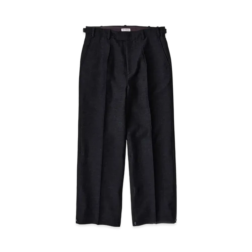 NICENESS Lemmy Shetland Linen Hunting Trousers "Dark Olive"
