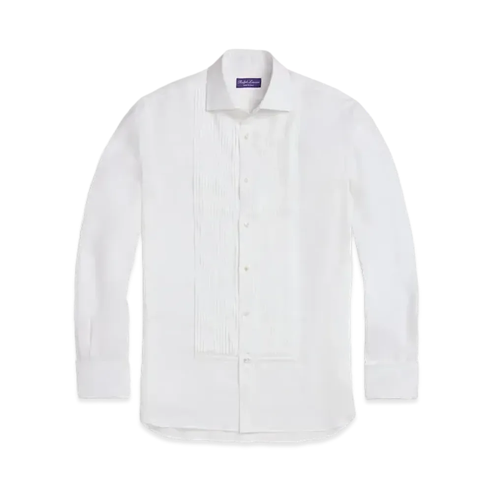 Ralph Lauren Purple Label Line French Cuff Tuxedo Shirt "White"