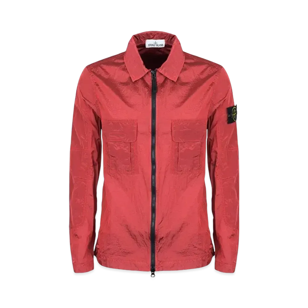 Stone Island Nylon Metal Ripstop Overshirt "Red"