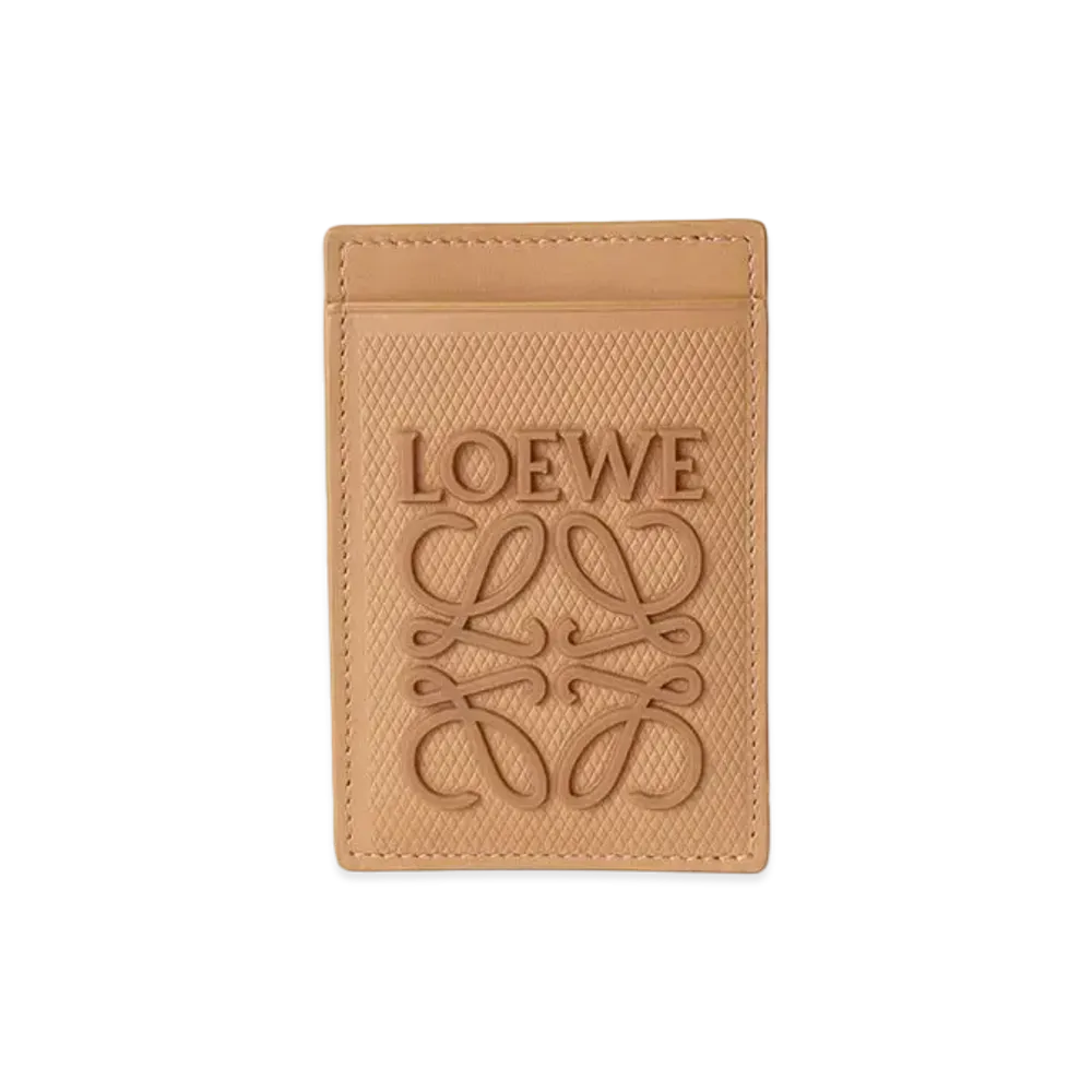 LOEWE Slim Cardholder in Diamond Calfskin "Warm Desert"