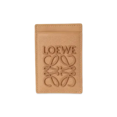 LOEWE Slim Cardholder in Diamond Calfskin "Warm Desert"