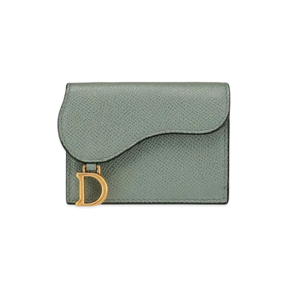 Dior Saddle Compact Wallet "Gray"