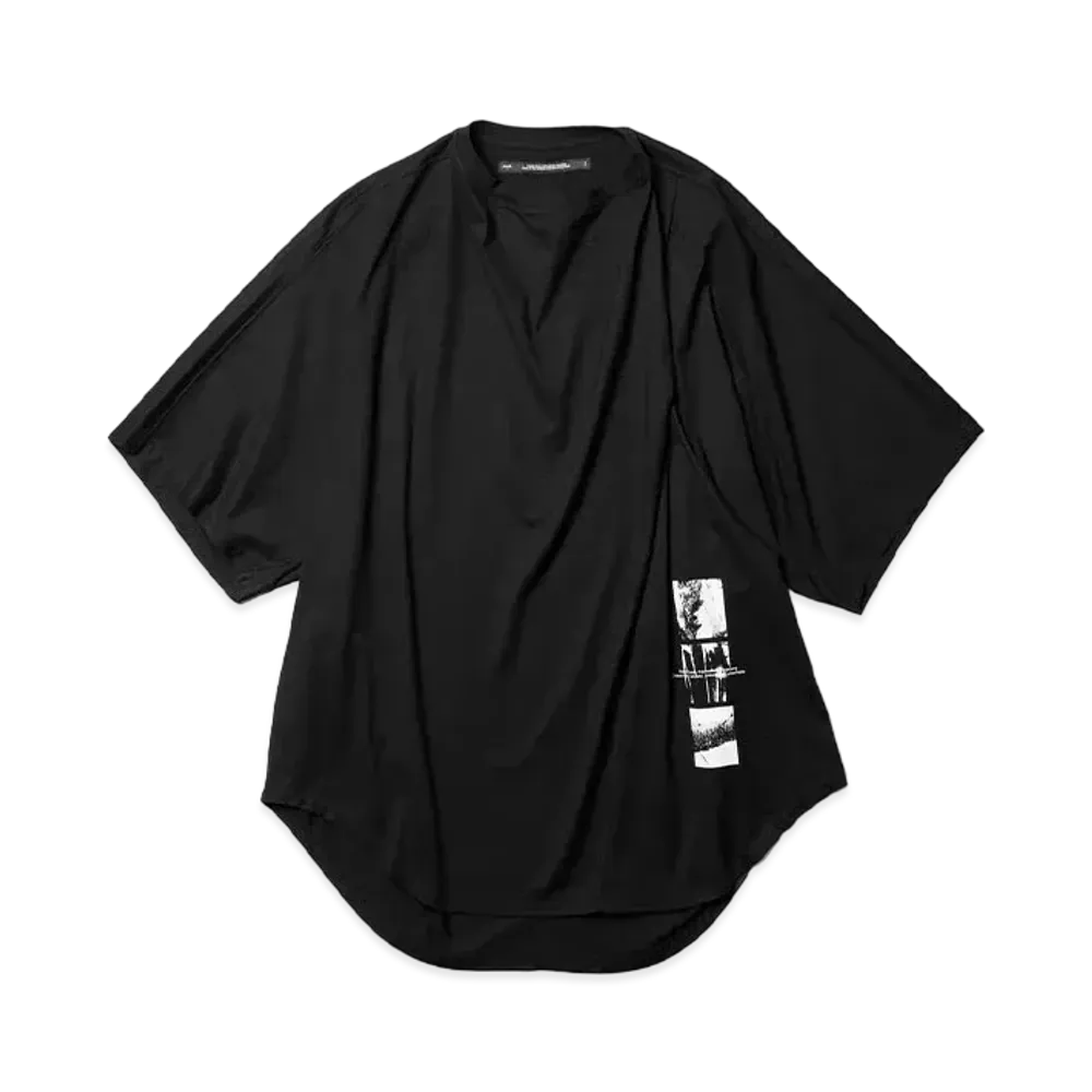 JULIUS Disarray Collar-Tuck Top "Black"
