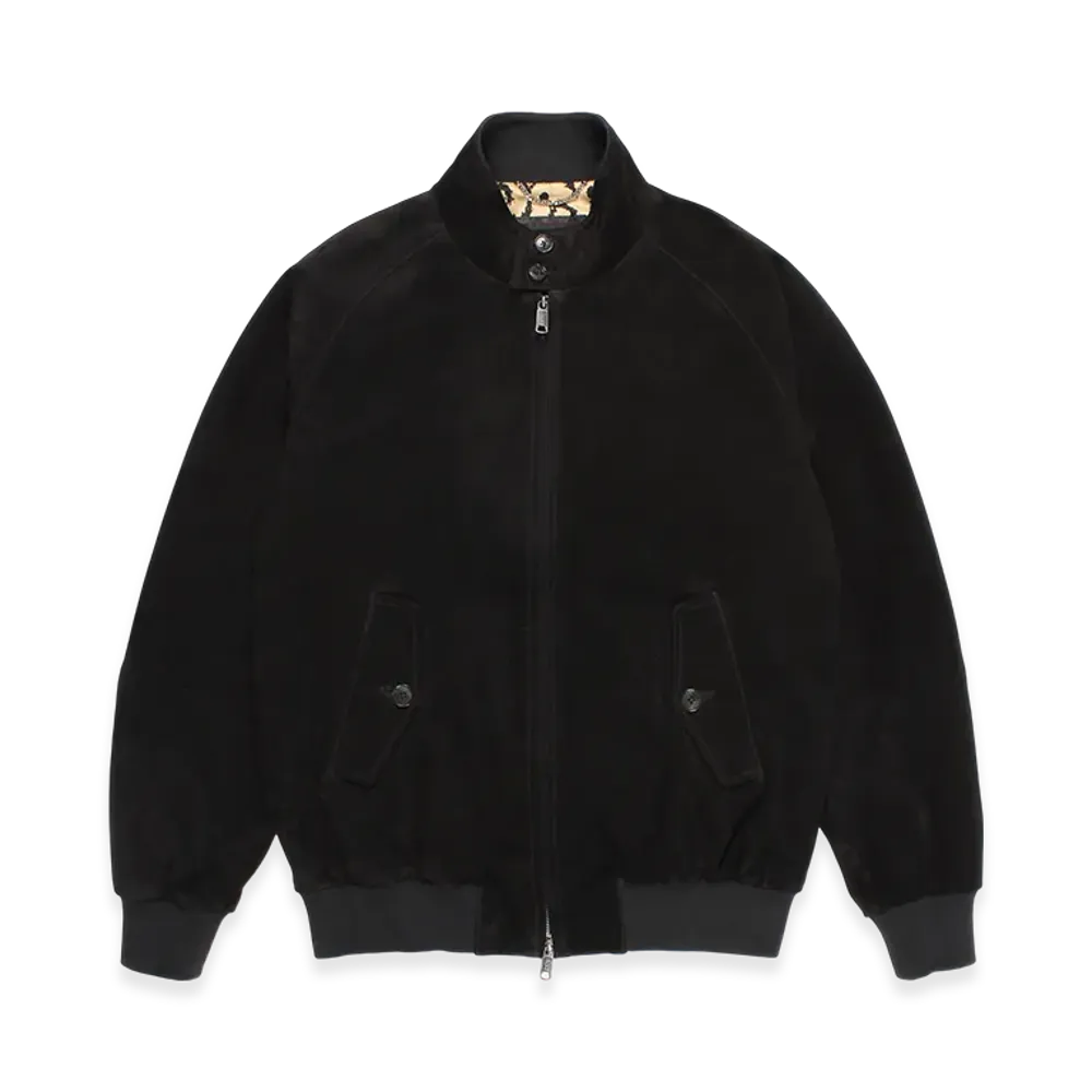 WACKO MARIA Baracuta / Suede G9 Harrington Jacket "Black"