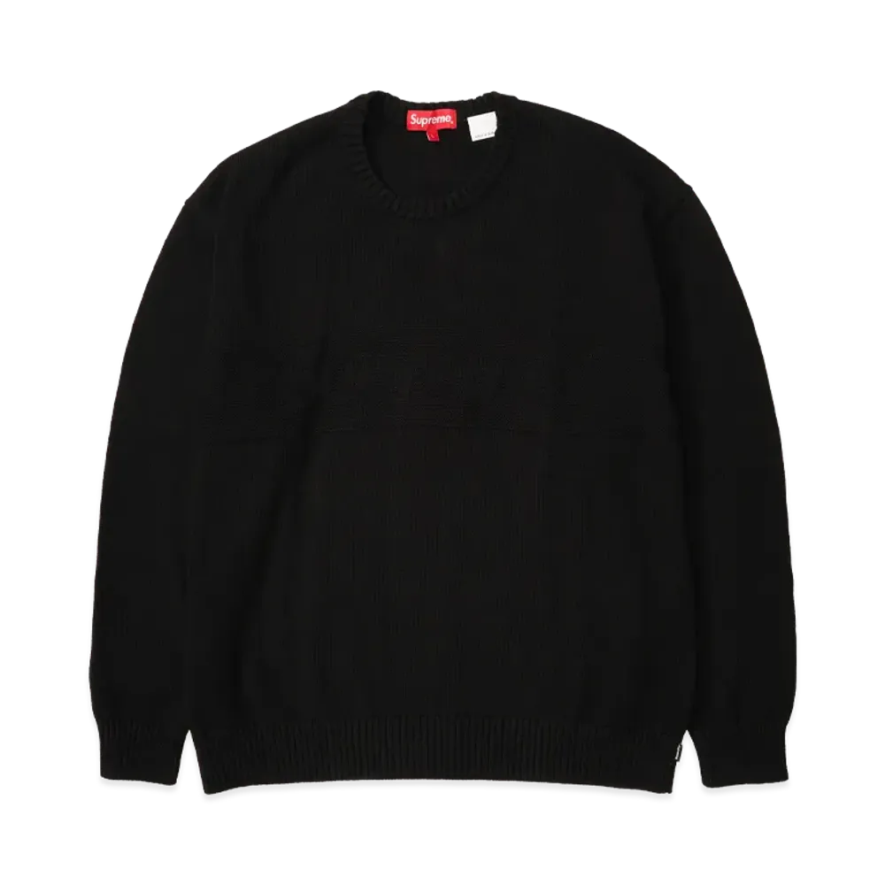 Supreme Tonal Paneled Sweater "Black"