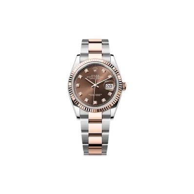 ROLEX Datejust 36 Oystersteel & Everose Gold "Chocolate"