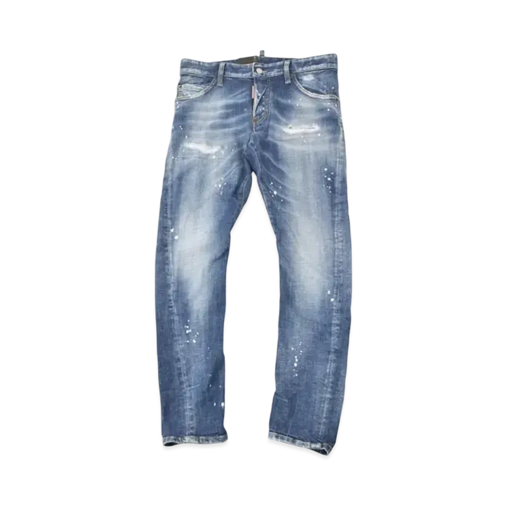 Dsquared2 Medium Heritage Rammeds Wash Sexy Twist Jean "Indigo" S74LB1587