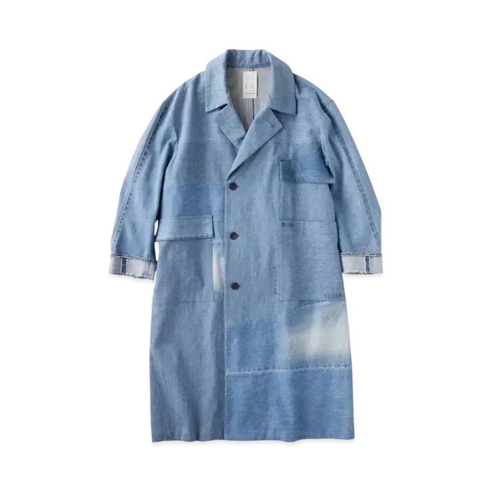 KURO Remake Denim Military Mark Coat "Indigo"