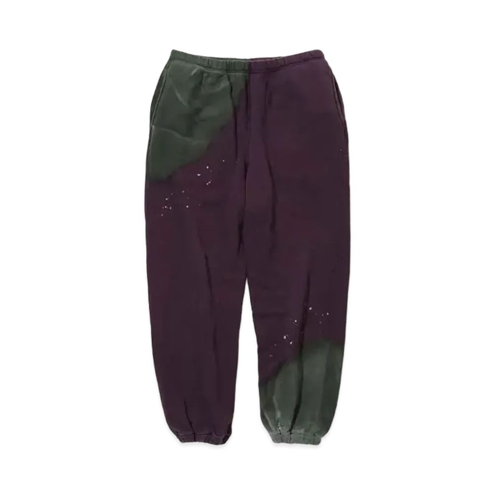 Needles X NOMA T.D. STRING SWEAT PANT - HAND DYE / BLEACH "Purple/Green"