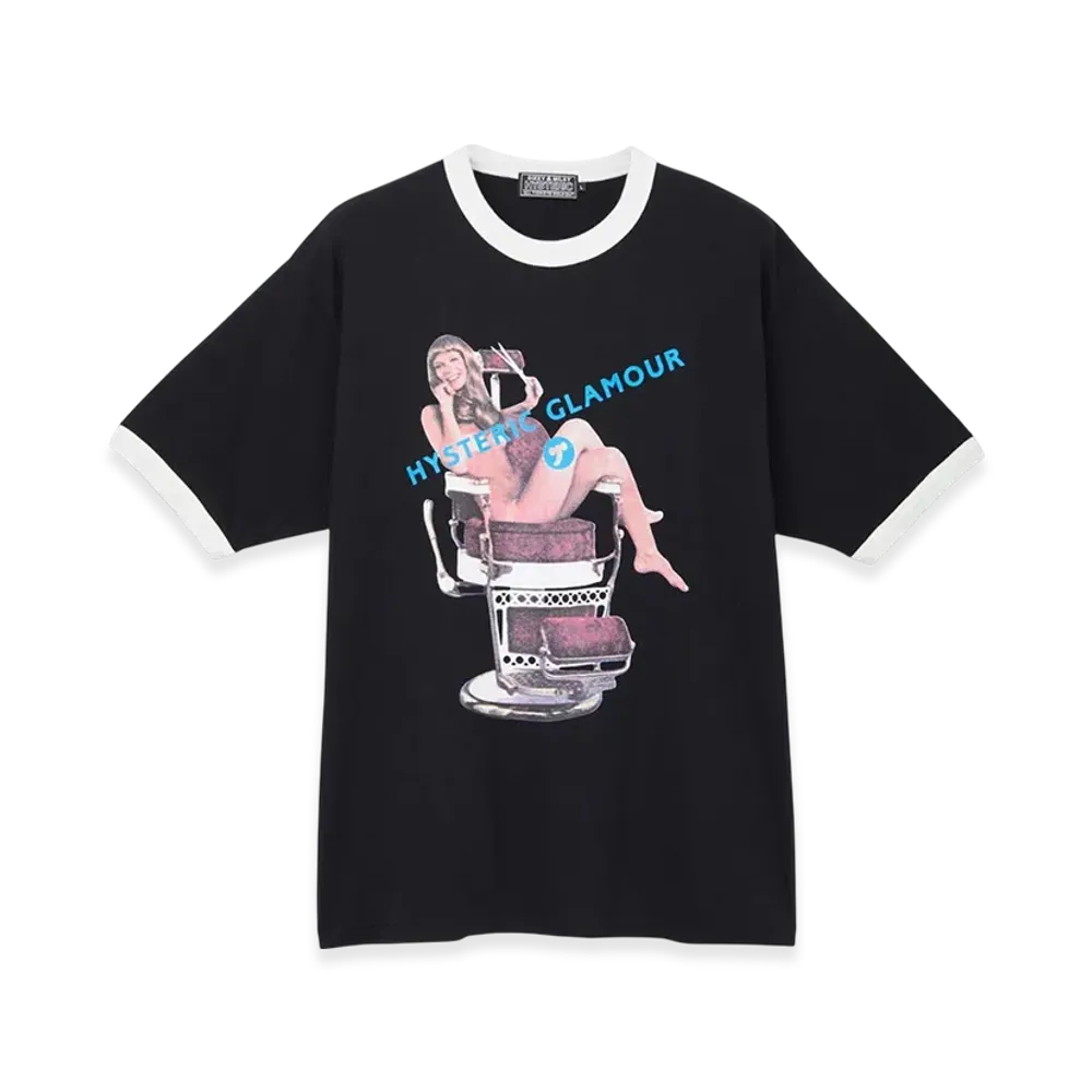 HYSTERIC GLAMOUR Hysteric Hair Cut T-Shirt "Black"