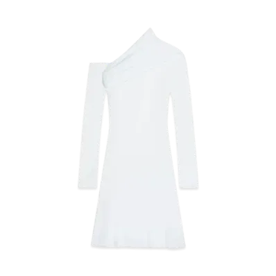 Courreges Twist Crepe Mini Dress "Iceberg"
