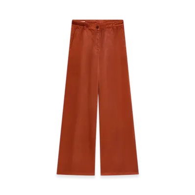 DRIES VAN NOTEN Women's Overdyed Pants "Rust"