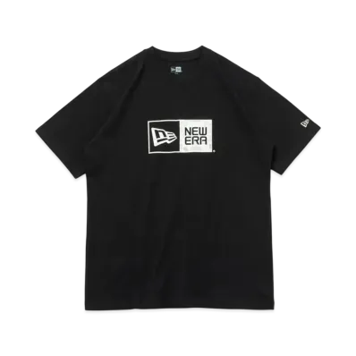 NEW ERA Short Sleeve Cotton T-shirt Archive Logo Box Logo Regular Fit "Black"