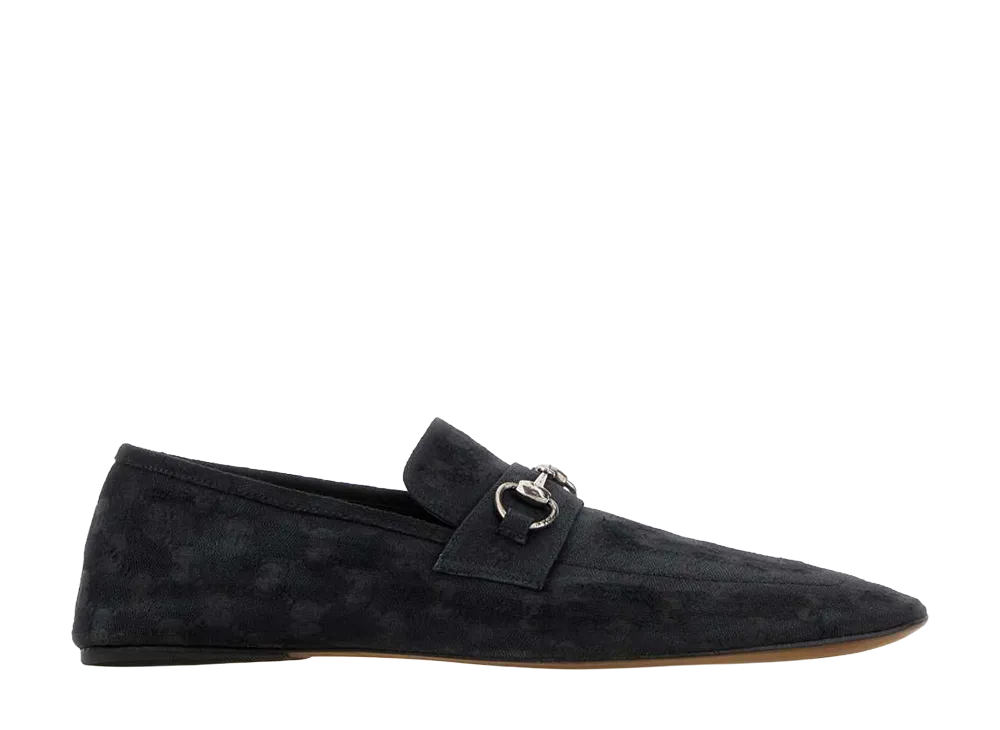 GUCCI GG Fabric Loafers "Black"