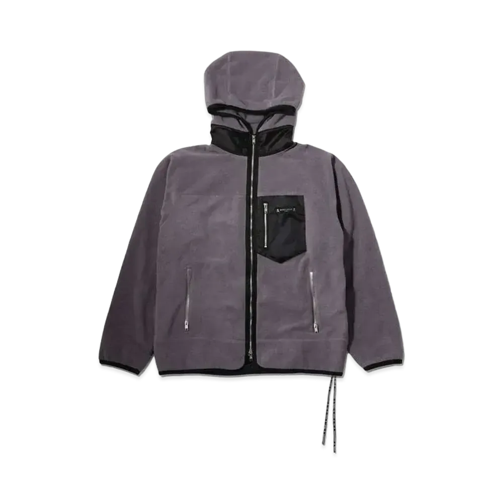 mastermind JAPAN Fleece Zip Hoodie "Gray"