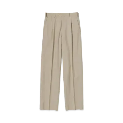 AURALEE Tropical Wool Kid Mohair Slacks "Ivory"