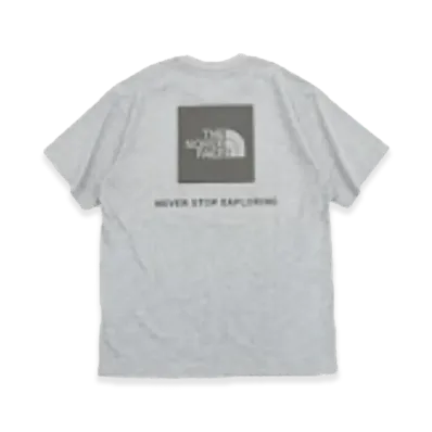 The North Face Short Sleeve Back Square Logo Tee "Grey/Grey"