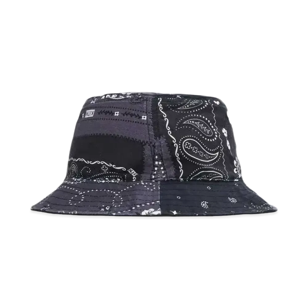 Kith Deconstructed Bandana Bucket Hat "Black"