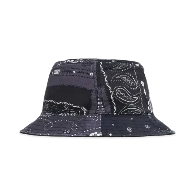Kith Deconstructed Bandana Bucket Hat "Black"