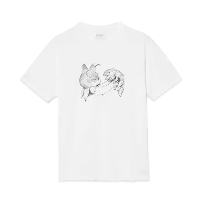 graniph x Stranger Things Drawn By Yuko Higuchi 1 T-Shirts "White"