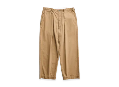 NICENESS Albarn Aged-Effect Resized Chino Trousers "Beige"