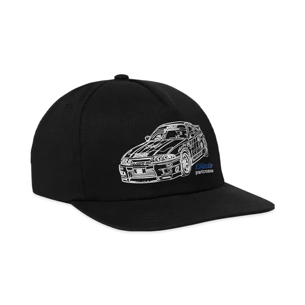 HUF x Greddy Diagram Snapback "Black"