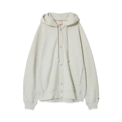 Champion x N.HOOLYWOOD Snap Hoodie Sweatshirt "Oatmeal"