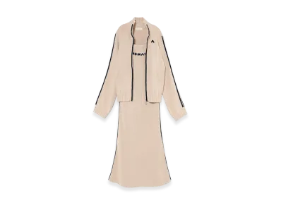 ANDMARY Women's Zoe Full Zip Set Long Dress "Beige"