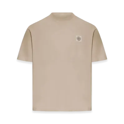 Stone Island Cotton T-Shirt "Beige"