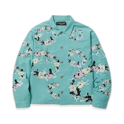 F-LAGSTUF-F Flower Embroidery Jacket "Mint"
