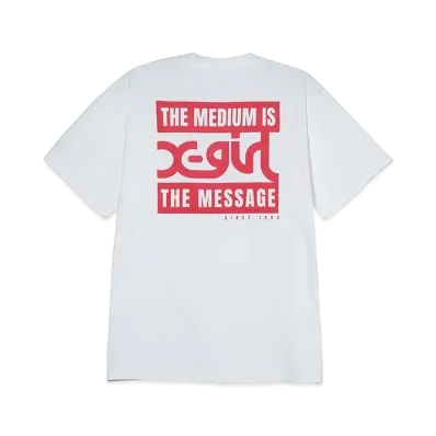 X-Girl 2 Box Mills Logo S/S Tee "White"