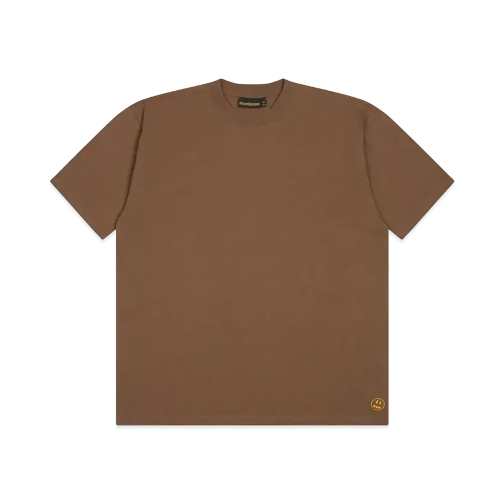 drew house basic ss tee "Brown"