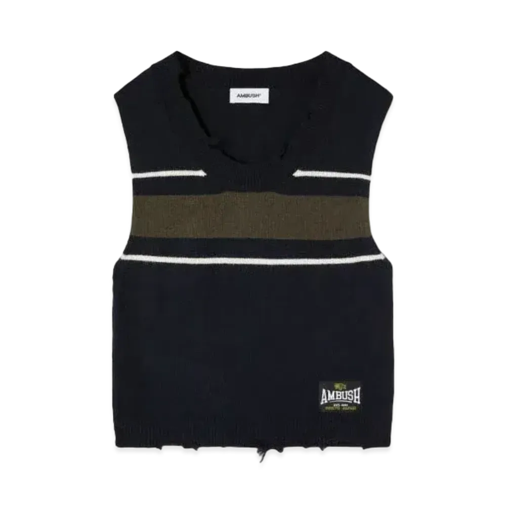 AMBUSH Rib Knit Vest "Navy"