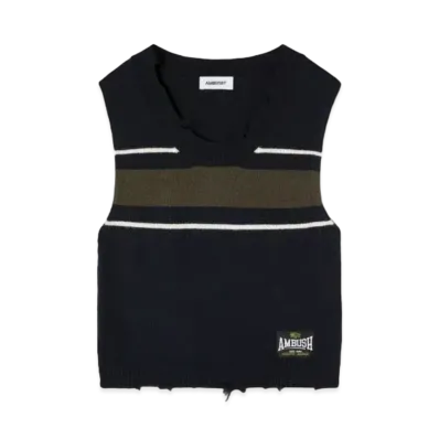 AMBUSH Rib Knit Vest "Navy"