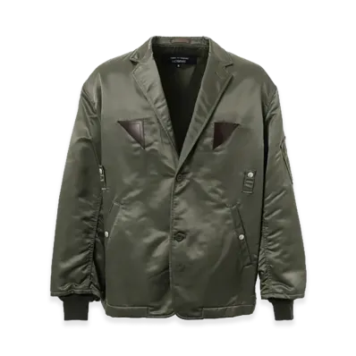 COMME des GARCONS HOMME W Twill Military Tailored Jacket "Khaki"