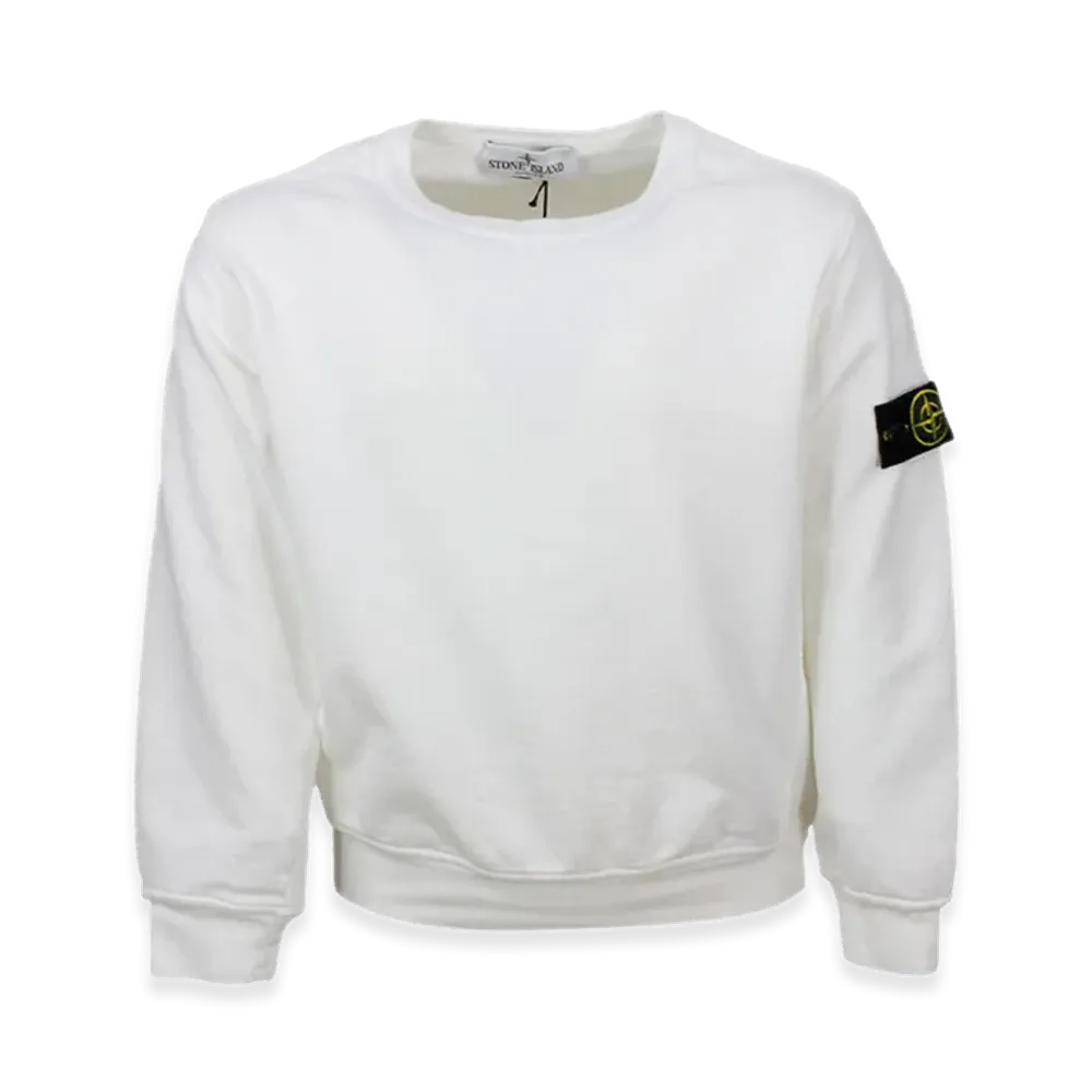 Stone Island Kids Sweaters "White"