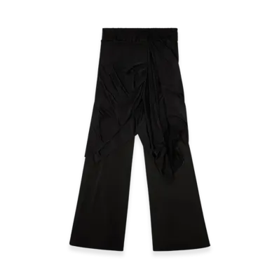 Diesel P-Frizza-Plain Draped Pants In Fluid Jersey "Black"